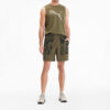 Pantalones cortos casuales de moda PUMA x First Mile «Verde oliva»