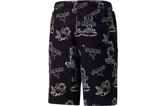 Pantalones cortos con estampado integral PUMA x Garfield «Negro»