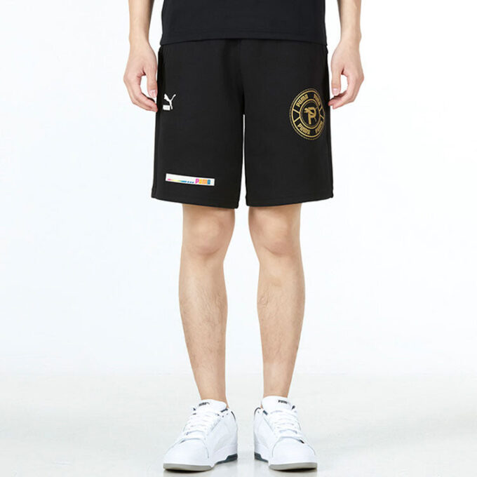 Pantalones cortos con insignia mixta «Negro»