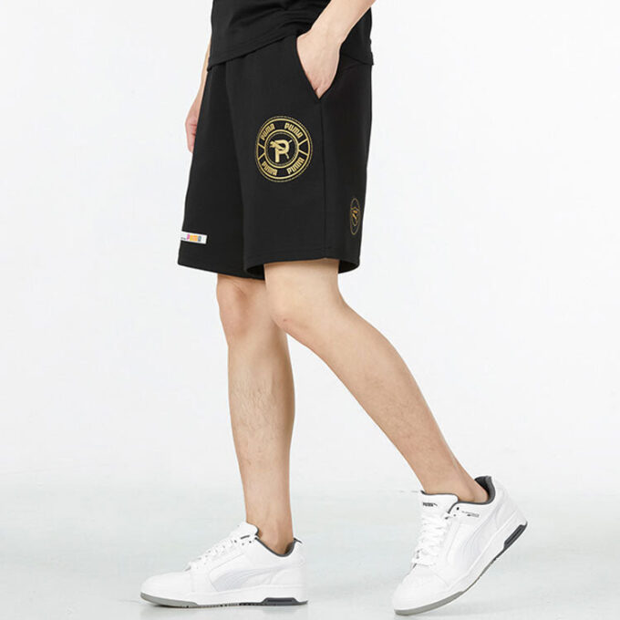 Pantalones cortos con insignia mixta «Negro»