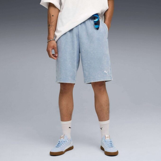 Pantalones cortos con lavado ácido Elevated Essentials para hombre