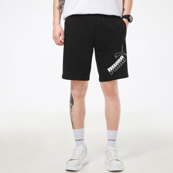 Pantalones cortos con logo grande amplificado «Negro y blanco»