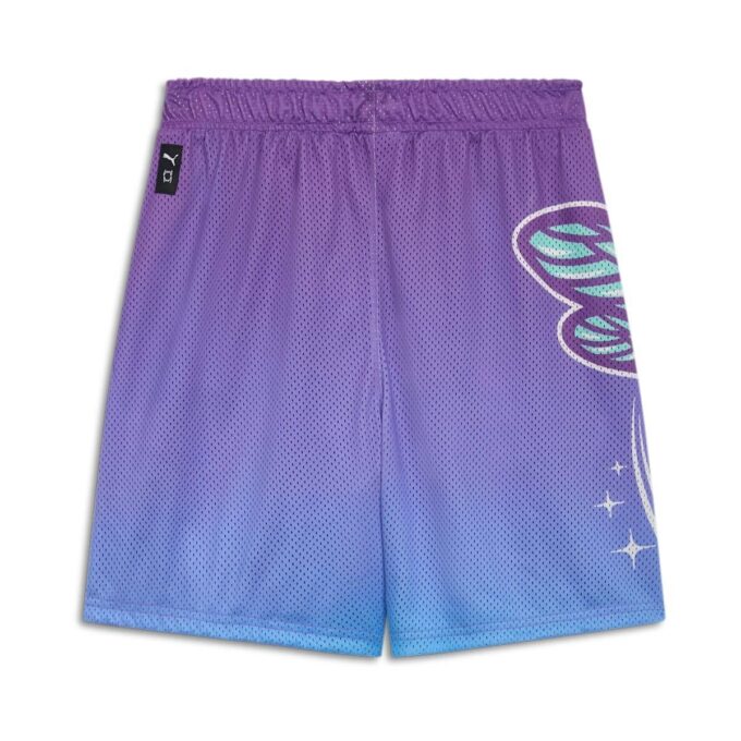 Pantalones cortos de baloncesto con estampado Charlotte de MELO «Purple Glimmer»
