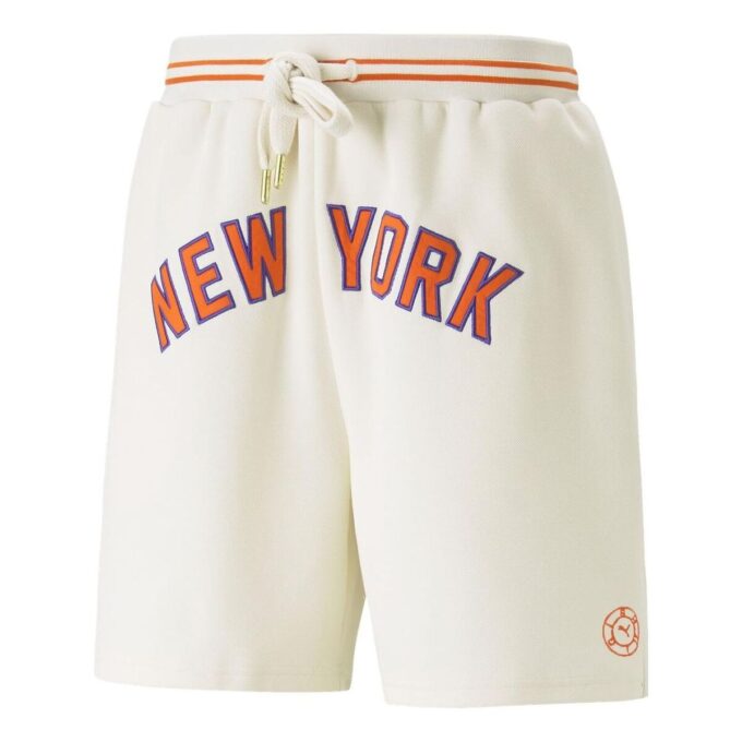 Pantalones cortos de baloncesto PUMA x Rhuigi New York «Beige Rojo»