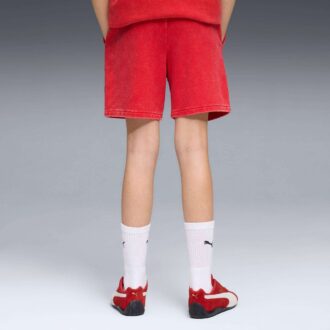 Pantalones cortos de deporte de motor para niños grandes de la Scuderia Ferrari Sportswear