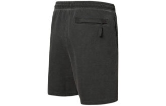 Pantalones cortos deportivos con cordón ajustable y bordado del alfabeto con logotipo cruzado de PUMA x Kidsuper Studios, color negro