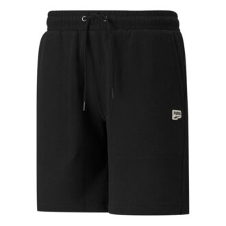 Pantalones cortos deportivos Downtown Tr con cordón y logotipo bordado en negro
