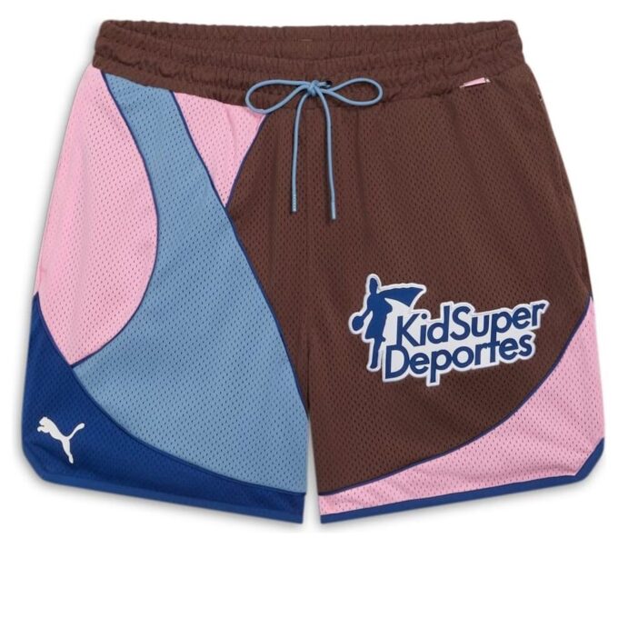 Pantalones cortos Hoops x KidSuper «Marrón castaño»