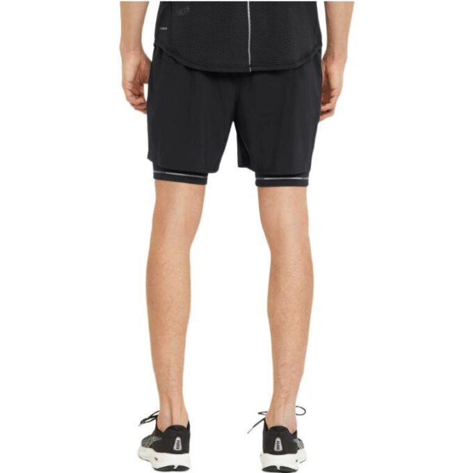 Pantalones cortos para correr Graphic 2 en 1 5 «Negro»