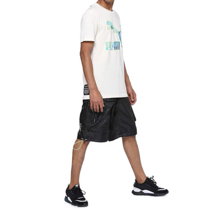 Pantalones cortos tejidos PUMA x Central Saint Martins «Negro y blanco»