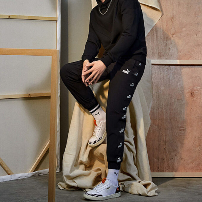 Pantalones de chándal «Negro Blanco»