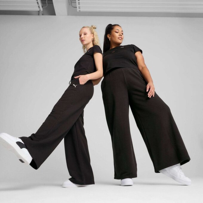 Pantalones deportivos anchos para mujer: básicos de armario Pantalones deportivos anchos para mujer: básicos de armario