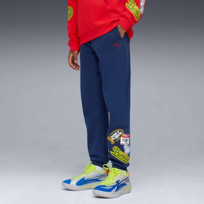 Pantalones deportivos de baloncesto para niños grandes Hooper Hotline Pantalones deportivos de baloncesto para niños grandes Hooper Hotline
