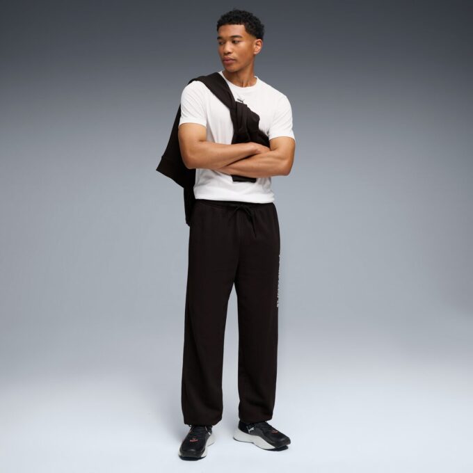 Pantalones deportivos de entrenamiento de felpa francesa con gráficos para hombre