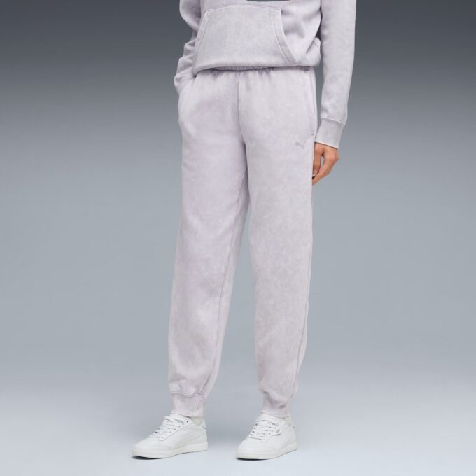 Pantalones deportivos de polar con lavado ácido para mujer de Elevated Essentials