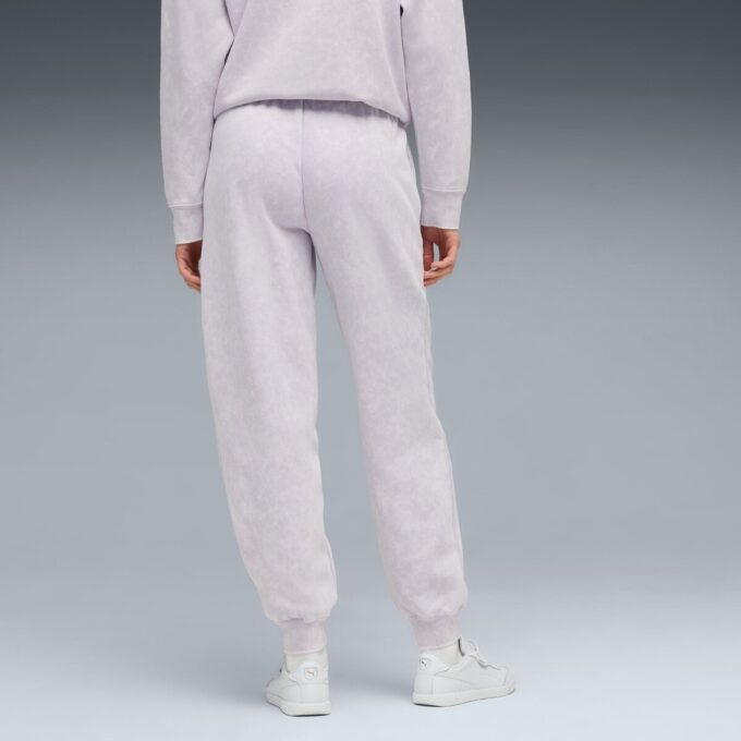 Pantalones deportivos de polar con lavado ácido para mujer de Elevated Essentials