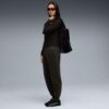 Pantalones deportivos de polar con lavado ácido para mujer de Elevated Essentials