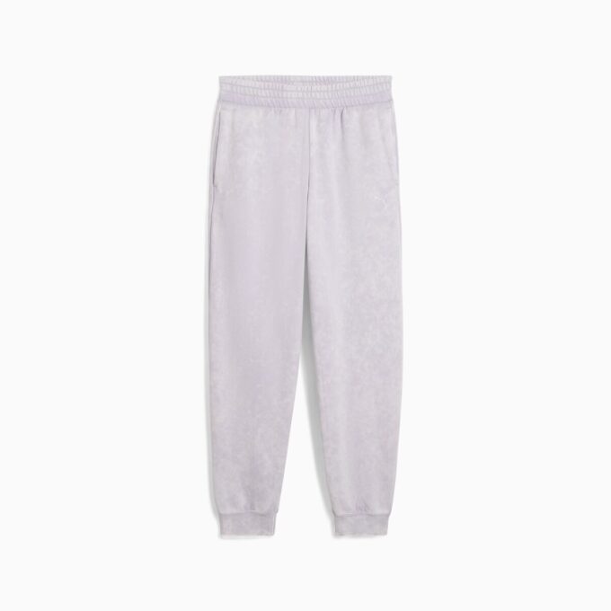Pantalones deportivos de polar con lavado ácido para mujer de Elevated Essentials
