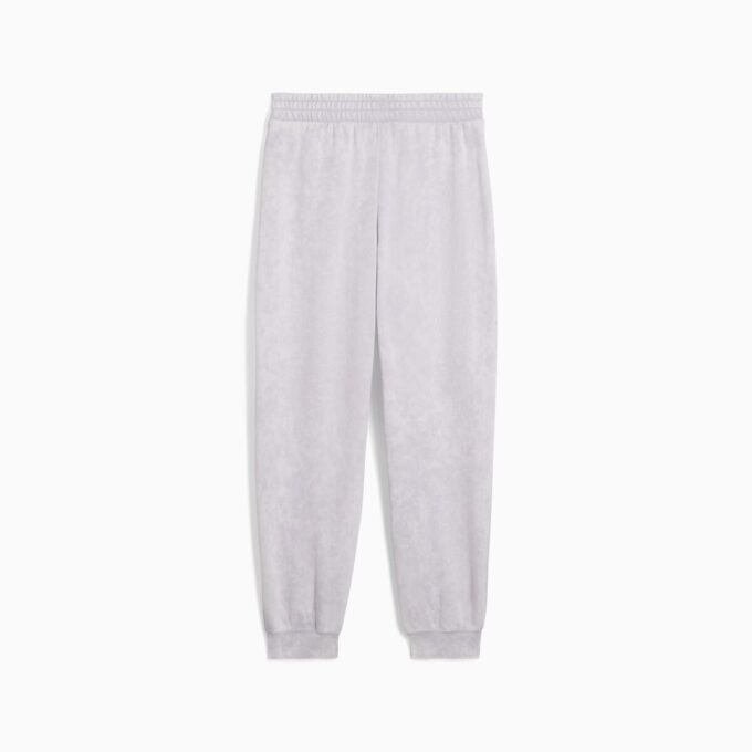 Pantalones deportivos de polar con lavado ácido para mujer de Elevated Essentials