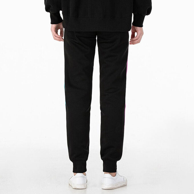 Pantalones deportivos icónicos T7 «Negro, Blanco y Azul»