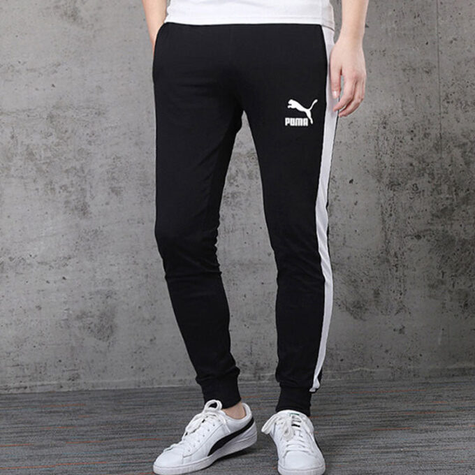 Pantalones deportivos icónicos T7 «Negro y blanco»