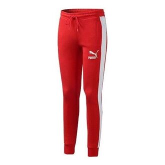 Pantalones deportivos icónicos T7 «Rojo y blanco»