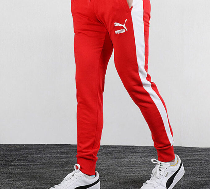 Pantalones deportivos icónicos T7 «Rojo y blanco»