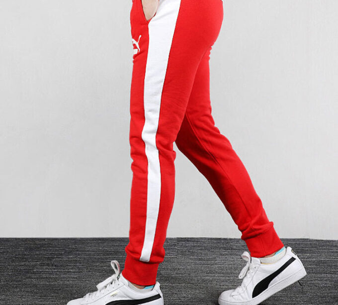 Pantalones deportivos icónicos T7 «Rojo y blanco»