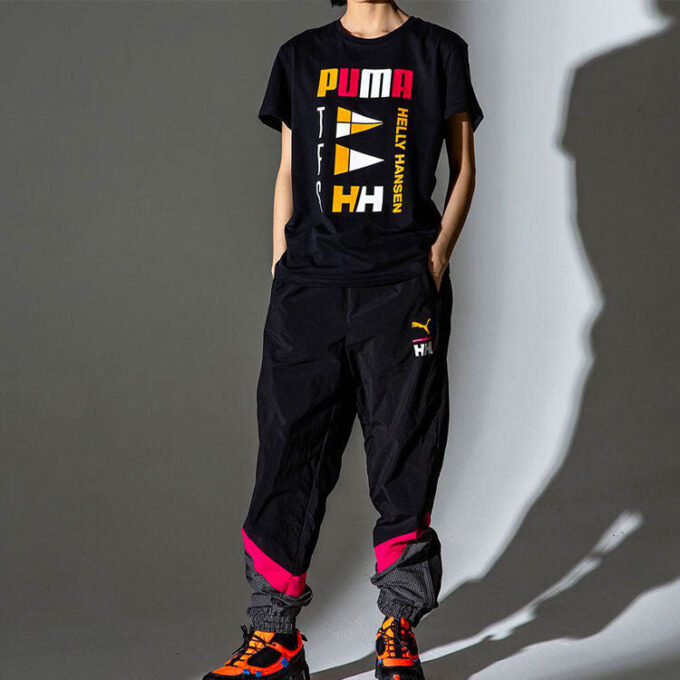 Pantalones deportivos PUMA x Helly Hansen «Negro, Blanco y Rojo»