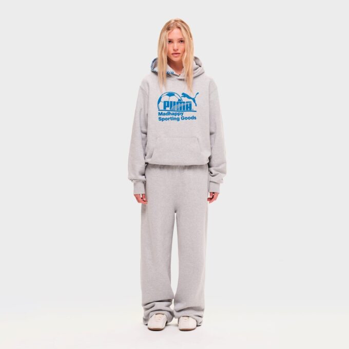 Pantalones deportivos rectos de polar PUMA x MADHAPPY Pantalones deportivos rectos de polar PUMA x MADHAPPY