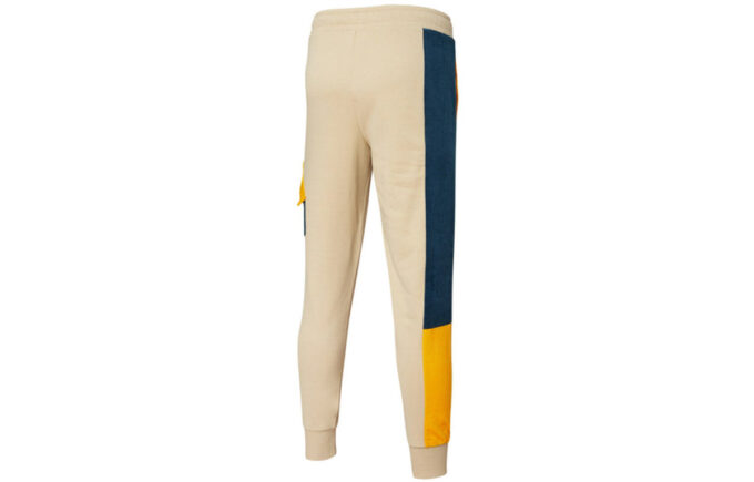 Pantalones deportivos retro «Beige, negro y naranja»