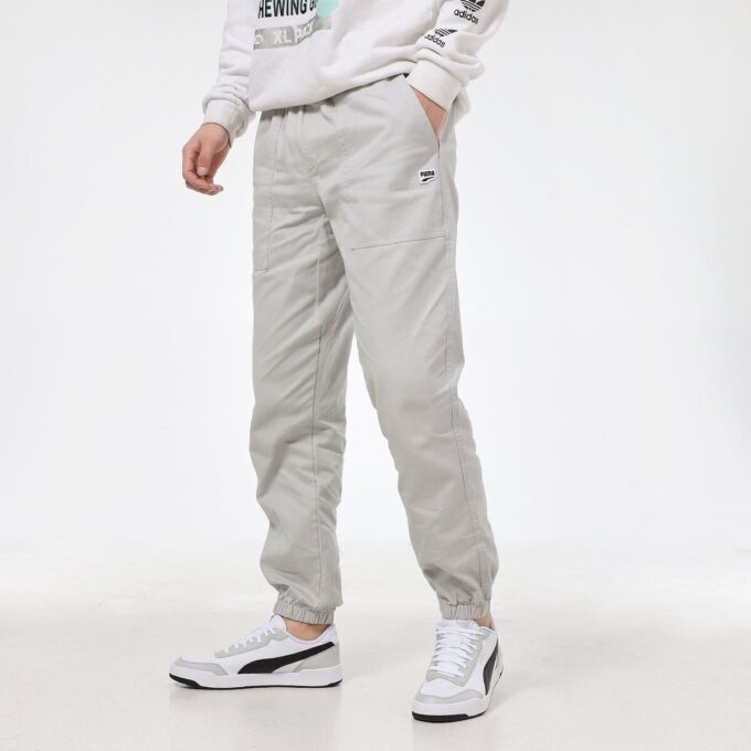 Pantalones Downtown Small Logo «Gris Negro»