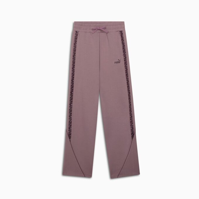 Pantalones rectos con estampado animal Essentials para mujer