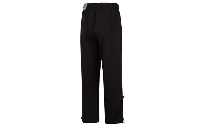 Pantalones rectos con insignia del equipo «Negro»
