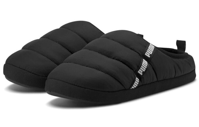 Pantuflas Scuff «Negro Blanco»