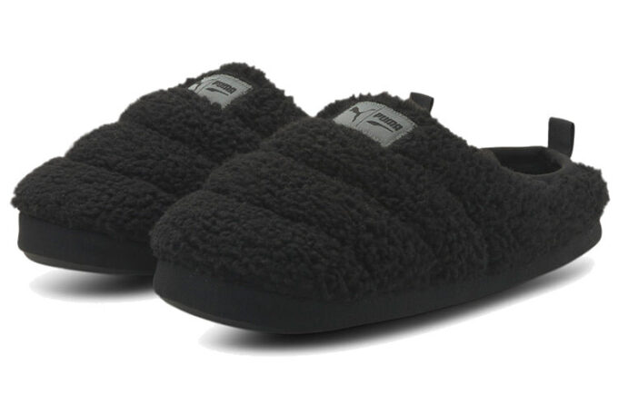 Pantuflas Scuff Sherpa «Negras»
