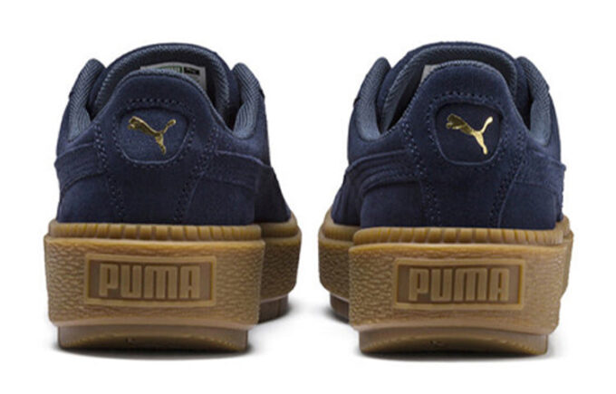 Plataforma de ante Trace Velour «Azul marino»