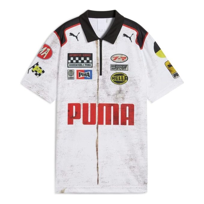 Polo con cremallera del equipo PUMA x A$AP ROCKY «Blanco»