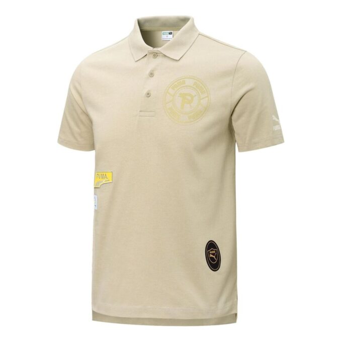 Polo con insignia mixta «Beige»