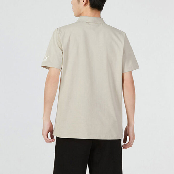 Polo con insignia mixta «Beige»