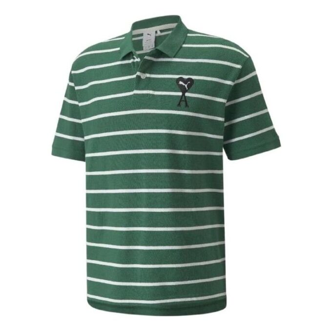 Polo de manga corta PUMA x Ami «Verde»