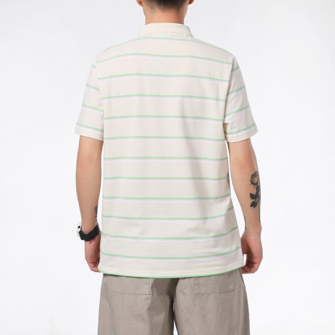 Polo de rayas Downtown «Beige»