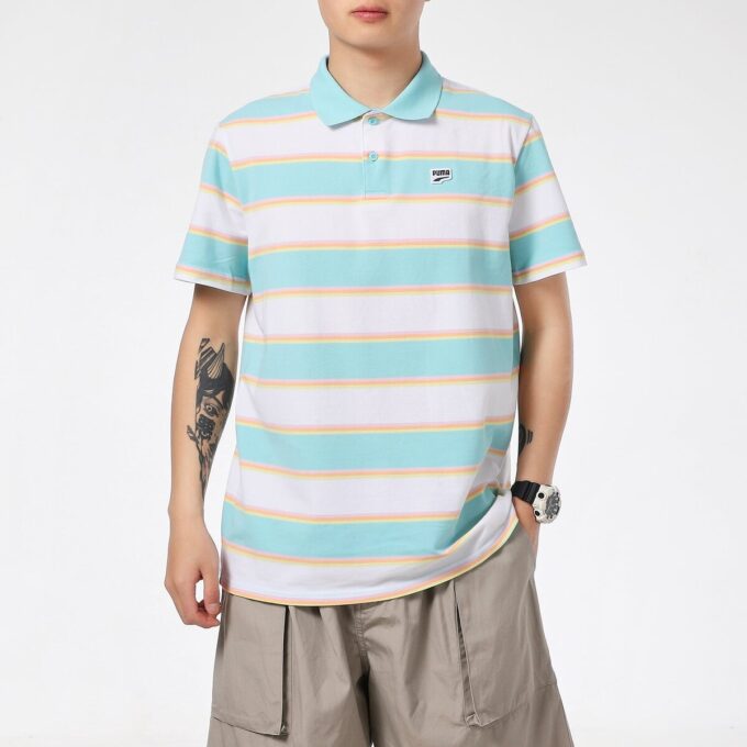 Polo de rayas Downtown «Blanco»