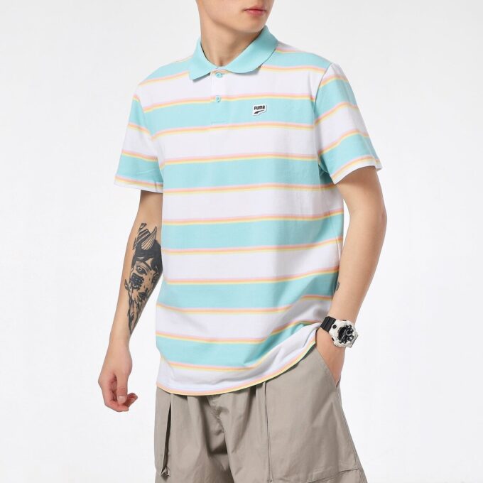 Polo de rayas Downtown «Blanco»