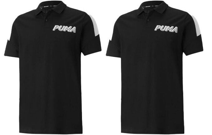 Polo deportivo moderno con logotipo «Negro»