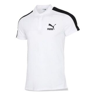 Polo icónico T7 «Blanco y negro»