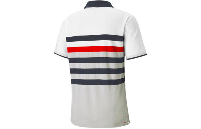 Polo unidireccional MATTR «Blanco, negro y rojo»