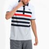 Polo unidireccional MATTR «Blanco, negro y rojo»