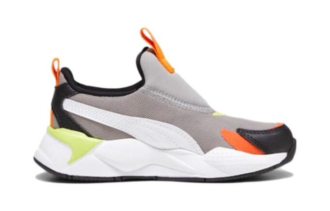 (PS) RS-X3 Slip-On «Gris hormigón, naranja Rickie»