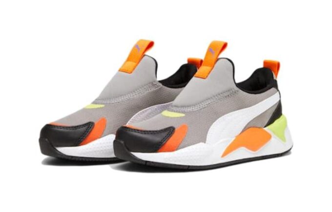 (PS) RS-X3 Slip-On «Gris hormigón, naranja Rickie»